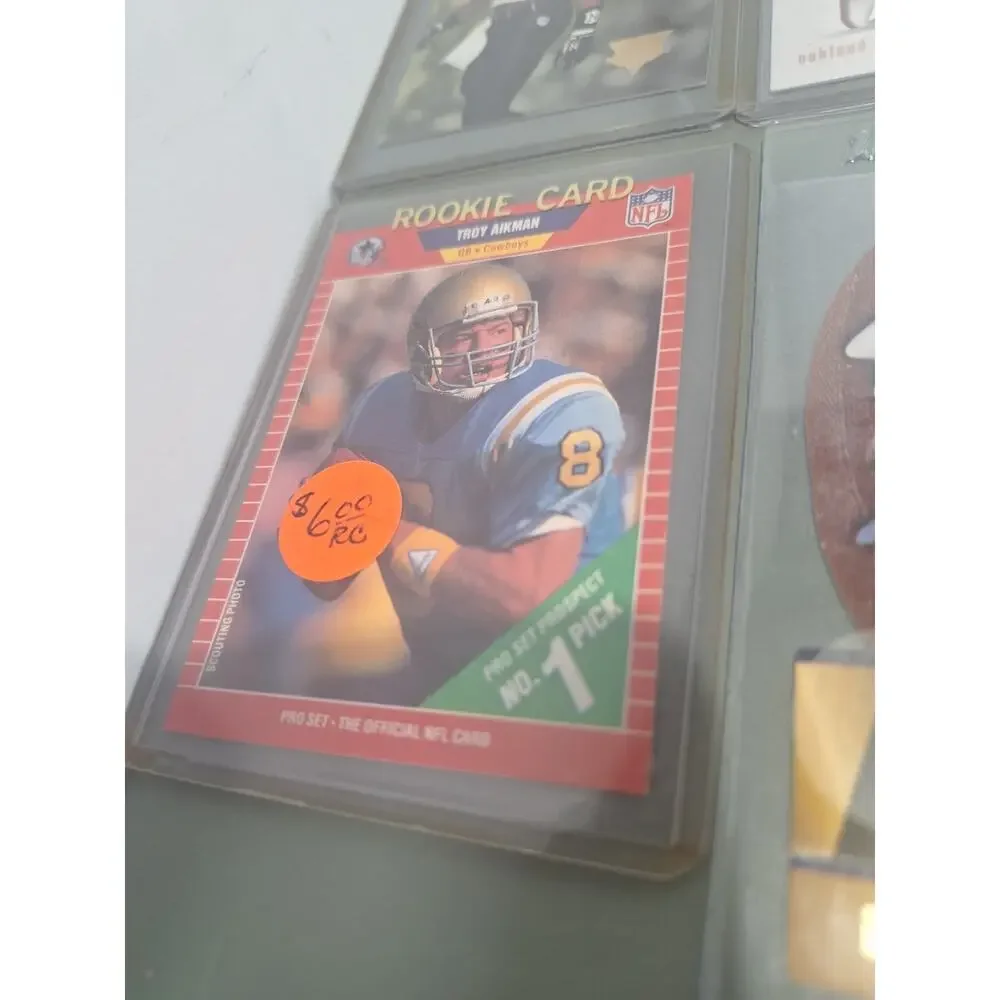 NFL Card Lot Sanders Aikman Favre Irvin RC Andrews Prizm Mitchell NM - Picture 3 of 12